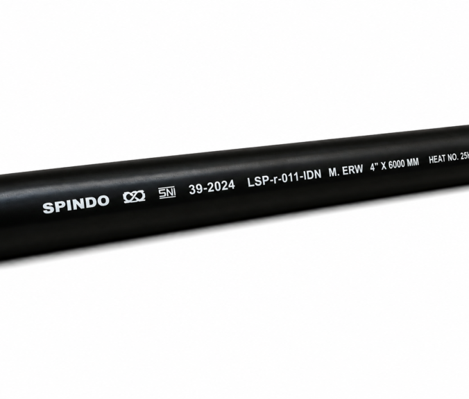 Pipa CS Welded SNI SPINDO M.ERW - tampak depan