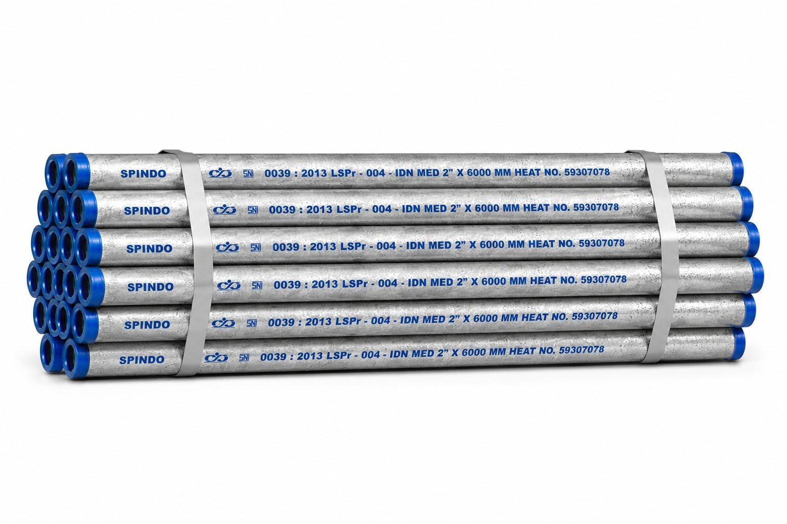 Pipa CS Welded SNI SPINDO Galvanis - bundle stok gudang