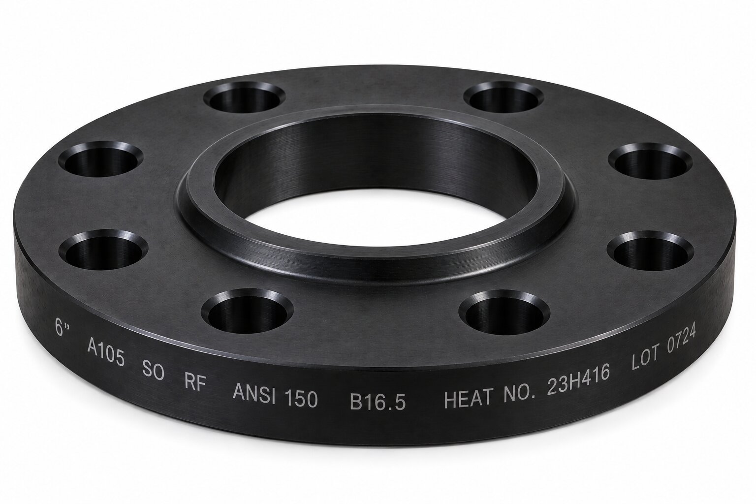 Flange Slip-On RF Carbon Steel A105 6 inch ANSI 150 ASME B16.5