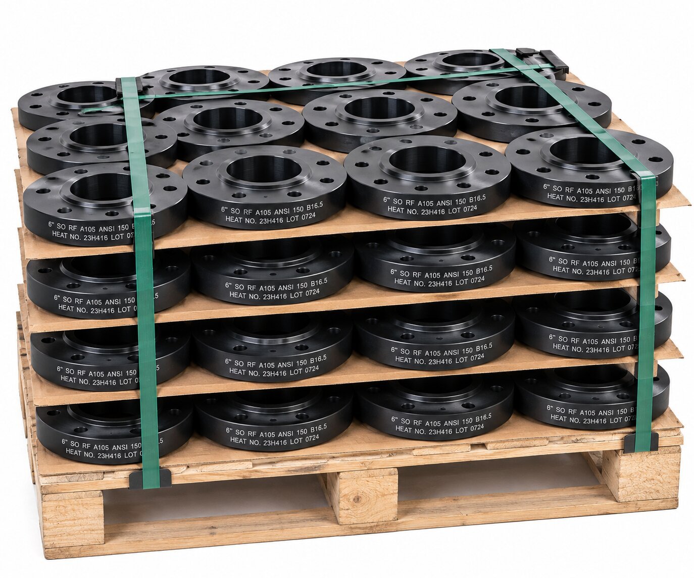 Flange Slip-On RF Carbon Steel A105 ready stock pallet ASME B16.5
