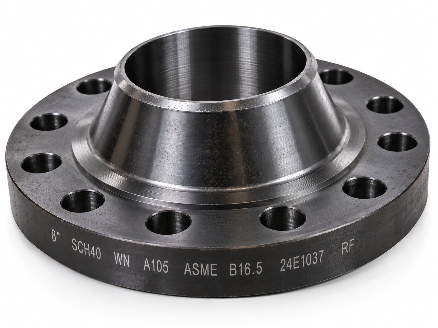 Flange Weld Neck RF Carbon Steel A105 8 inch SCH40 ASME B16.5
