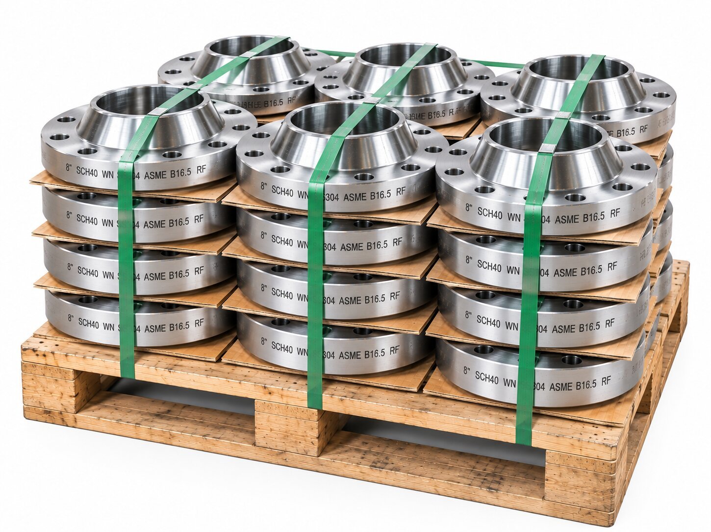 Flange Weld Neck RF Stainless Steel SS304 ready stock pallet ASME B16.5
