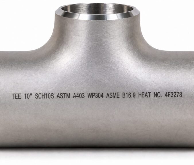Tee BW SS304 ASTM A403 WP304 - tampak depan