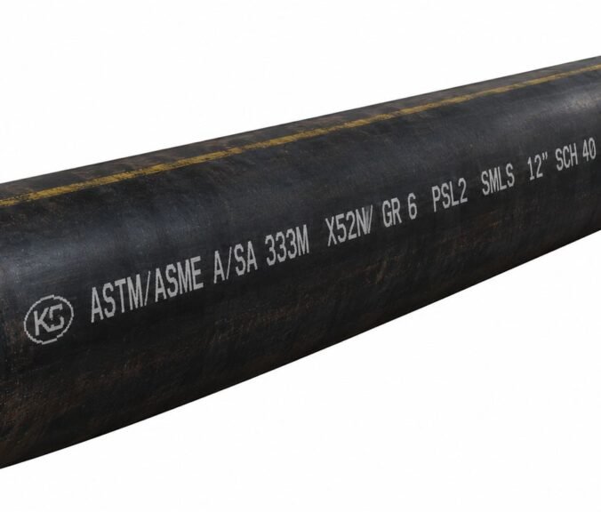 Pipa Alloy Steel Seamless ASTM A333 Grade 6 / A335 P11 P22 - tampak sudut